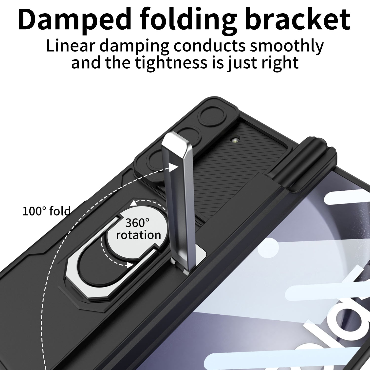 GKK Kickstand PC Phone Case for Samsung Galaxy Z Fold5 5G Camera Slider Magnetic Cover with Glass Film Pen Holder GKK Kickstand PC Phone Case for Samsung Galaxy Z Fold5 5G Camera Slider Magnetic Cover with Glass Film Pen Holder